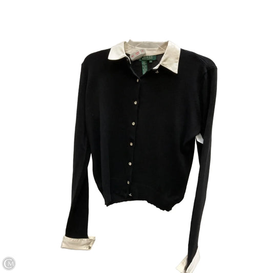 Cardigan By Lauren By Ralph Lauren In Black, Size: Mp