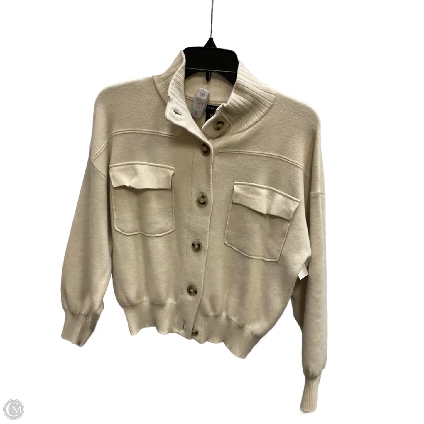 Cardigan By Tahari In Cream, Size: S