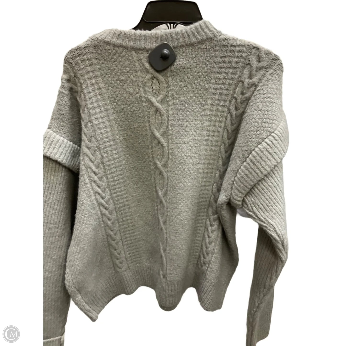 Sweater By Elan In Grey, Size: M