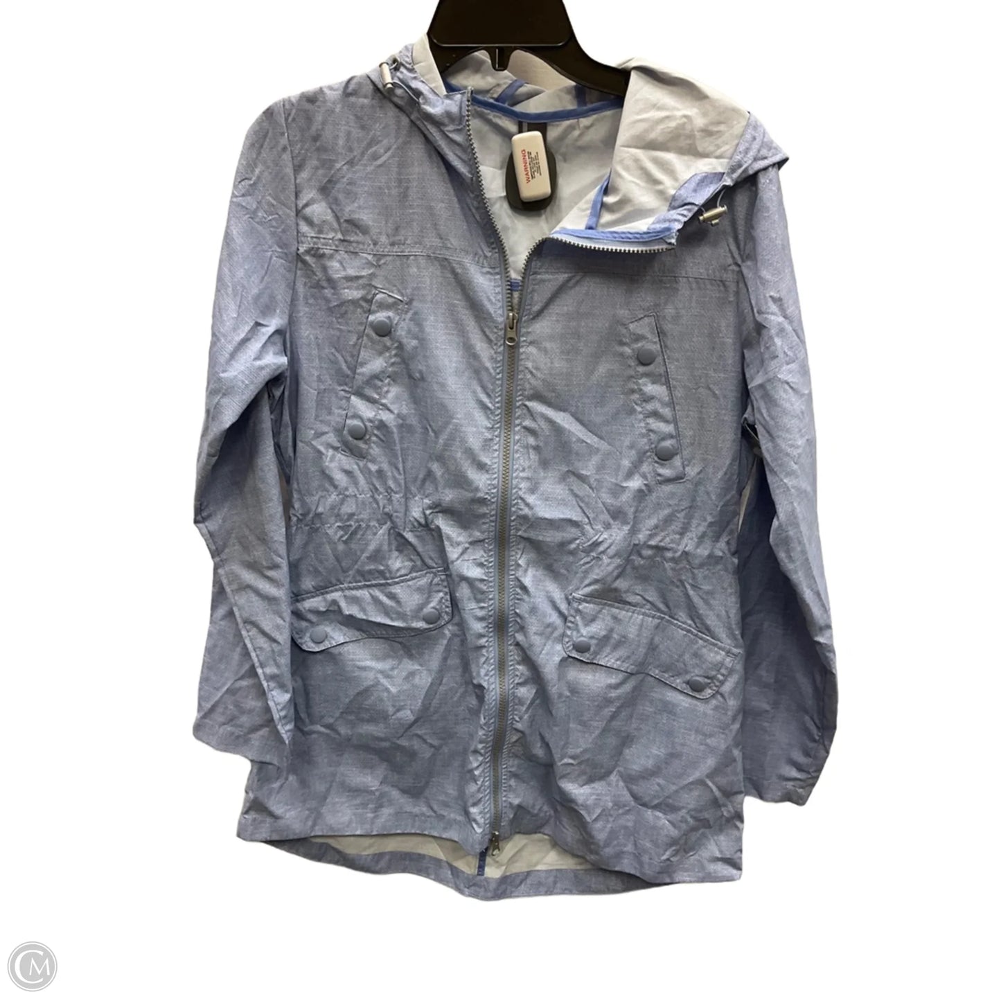 Jacket Windbreaker By Mondetta In Blue, Size: M