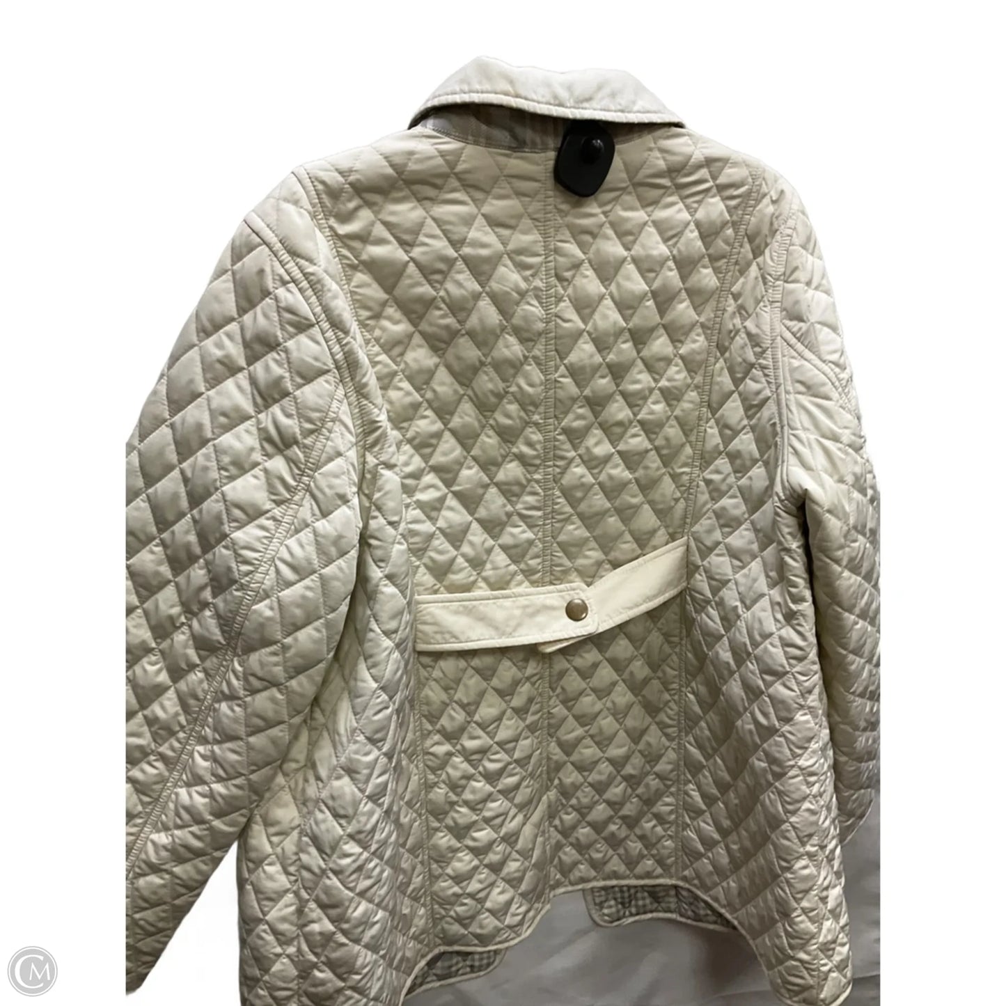 Jacket Denim By Joan Rivers In Cream, Size: 1x