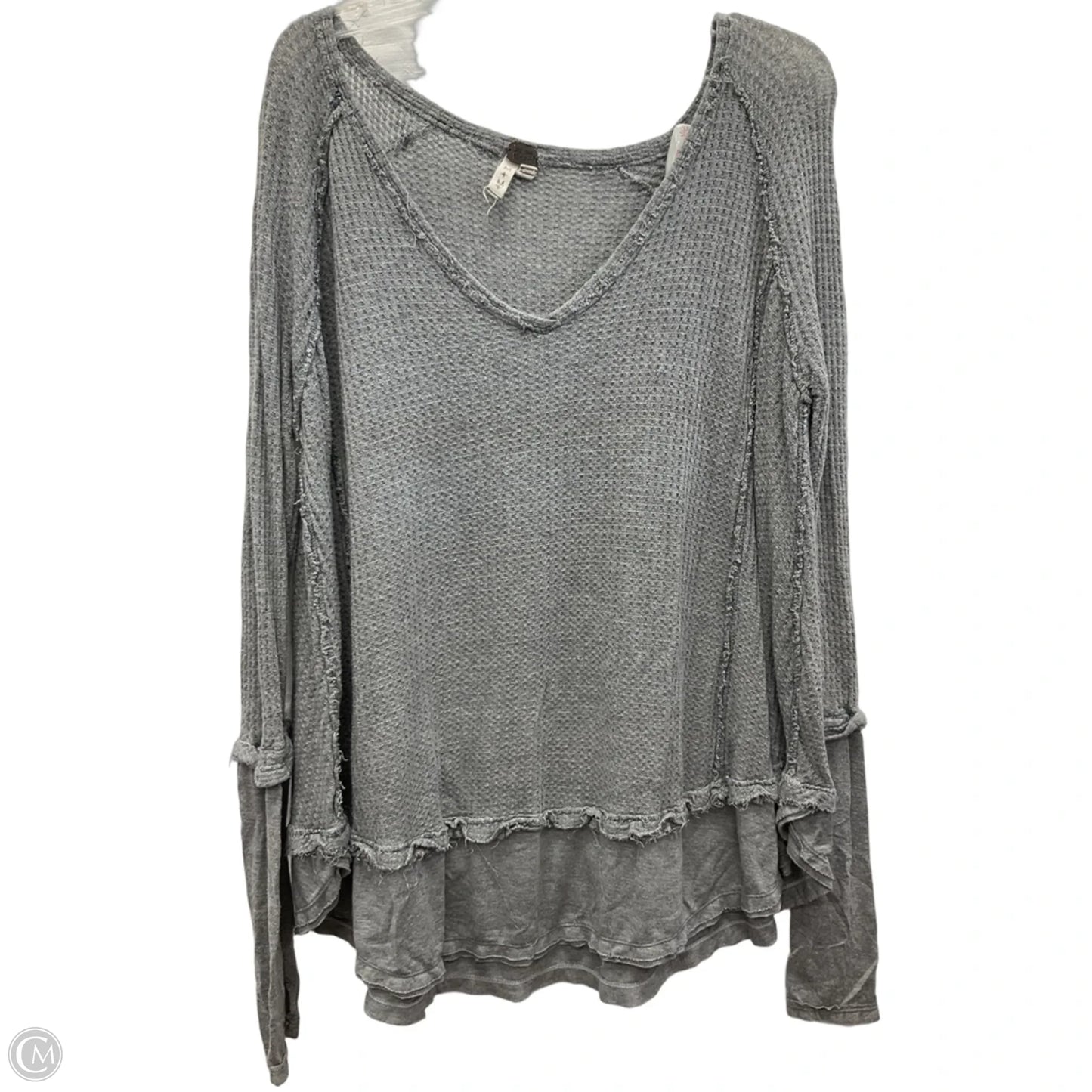 Top Long Sleeve By We The Free In Grey, Size: M