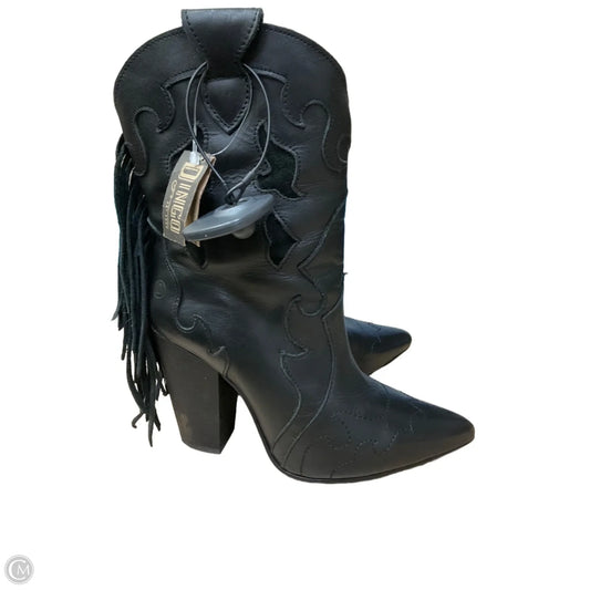 Boots Mid-calf Heels By Dingo In Black, Size: 7.5