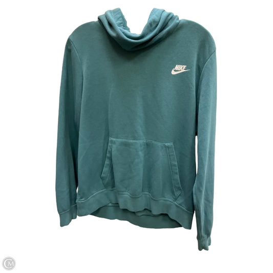 Sweatshirt Collar By Nike Apparel In Blue, Size: L