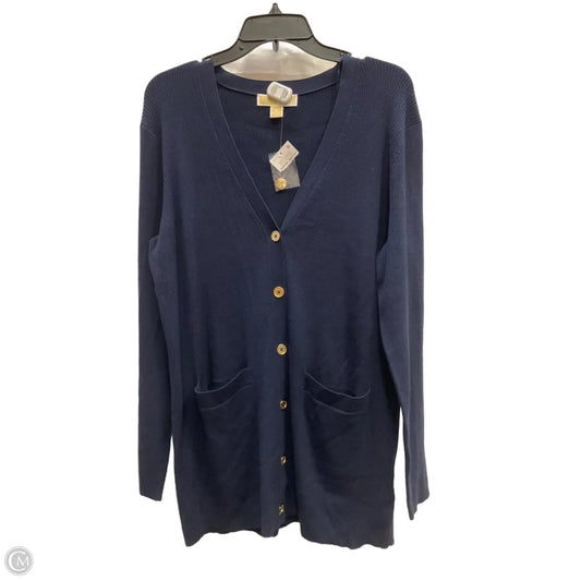 Cardigan By Michael By Michael Kors In Navy, Size: Xl