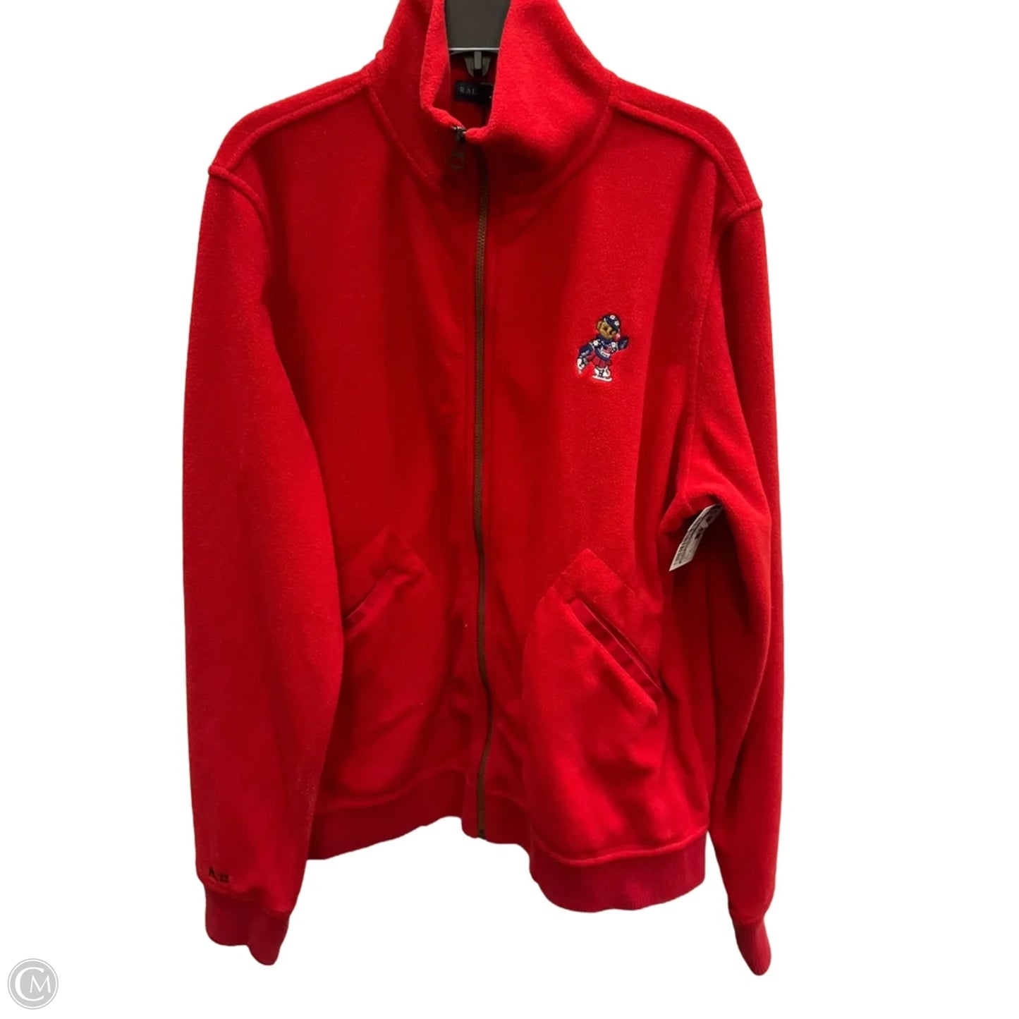 Jacket Fleece By Ralph Lauren In Red, Size: Xl