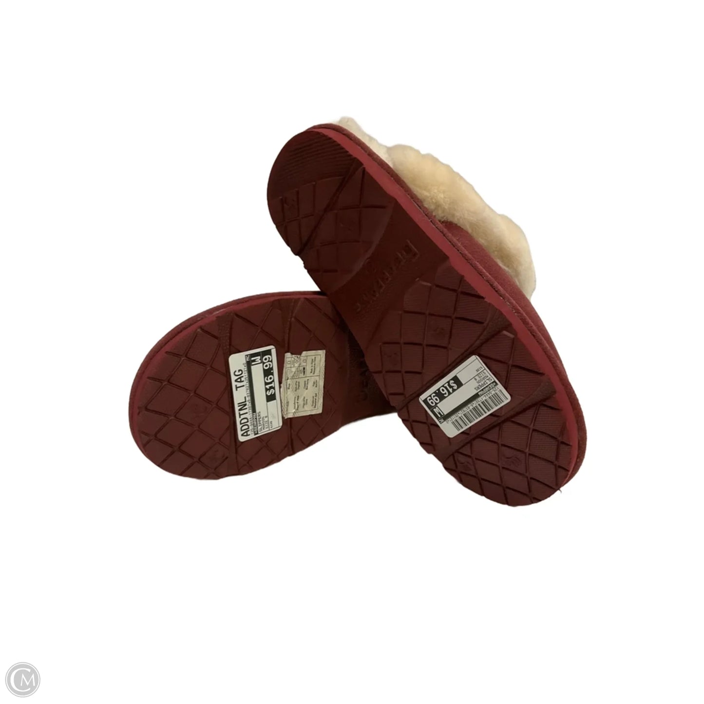 Slippers By Bearpaw In Maroon