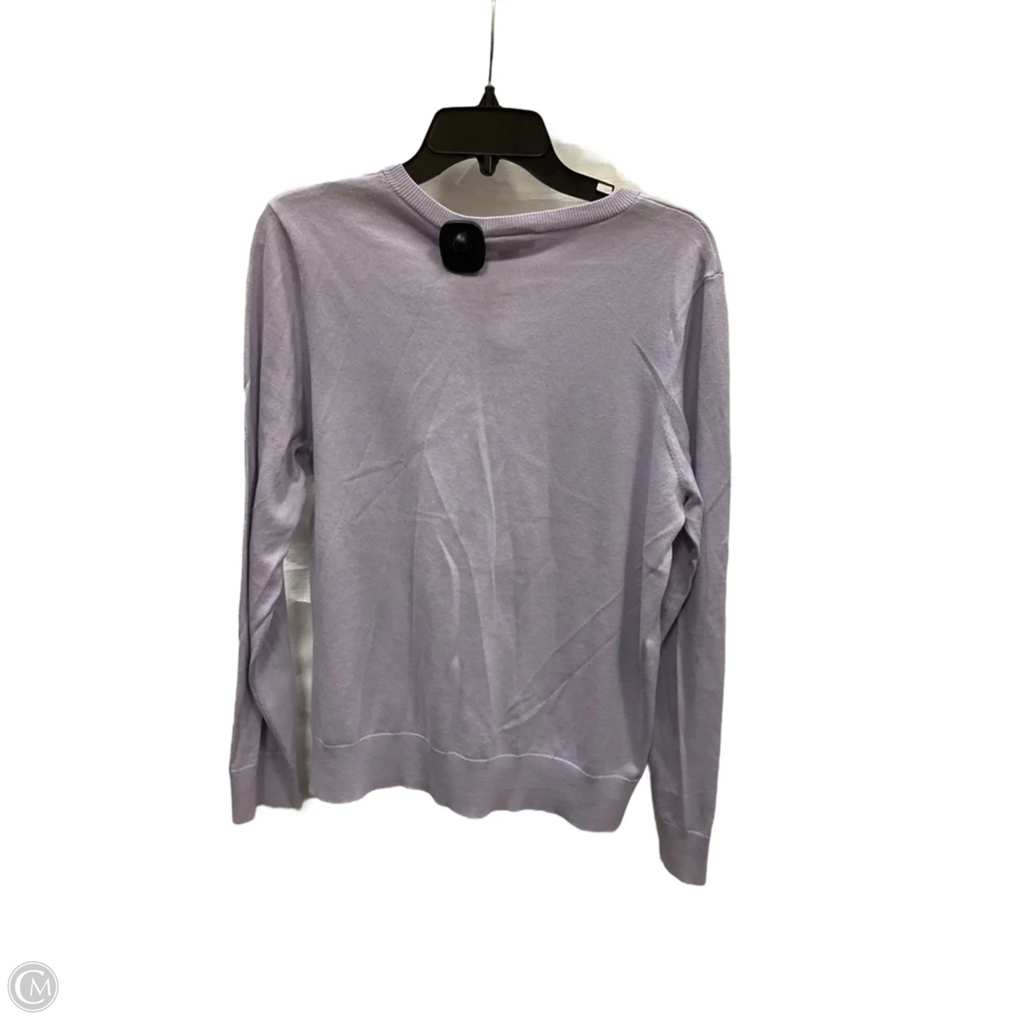 Cardigan By Loft In Purple, Size: Xl