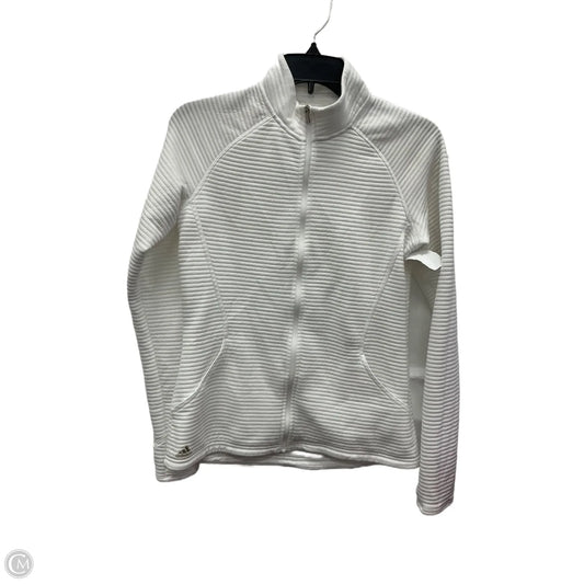 Athletic Jacket By Adidas In White, Size: S