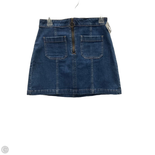 Skirt Mini & Short By Madewell In Blue Denim, Size: 2