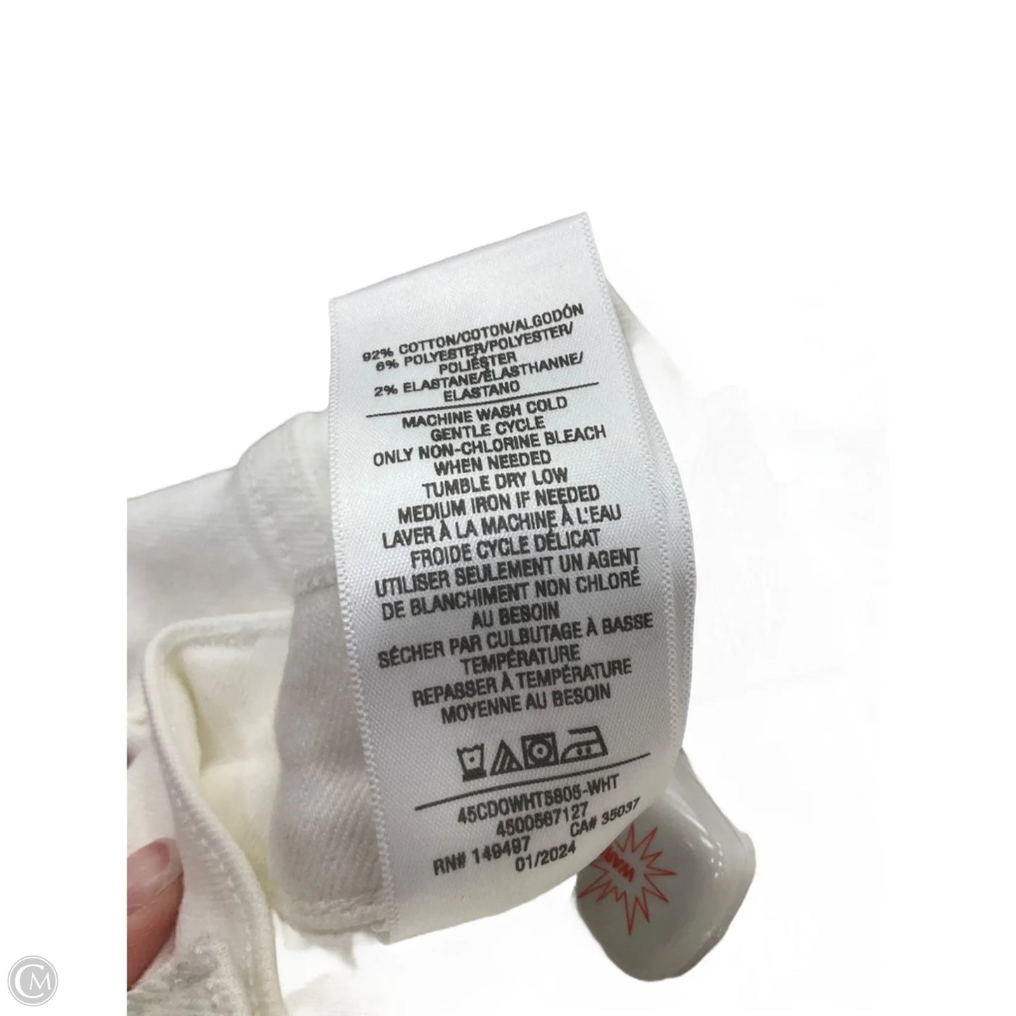 Jeans Boot Cut By Joes Jeans In White Denim, Size: 10