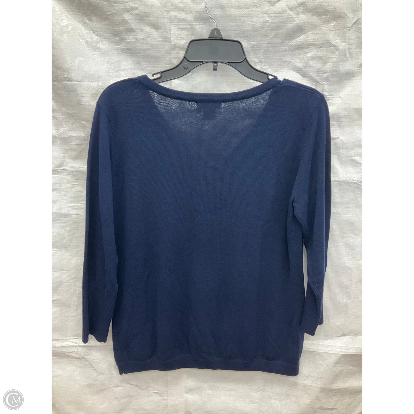 Top 3/4 Sleeve By Venus In Blue, Size: M