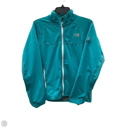 Athletic Jacket By The North Face In Teal, Size: M