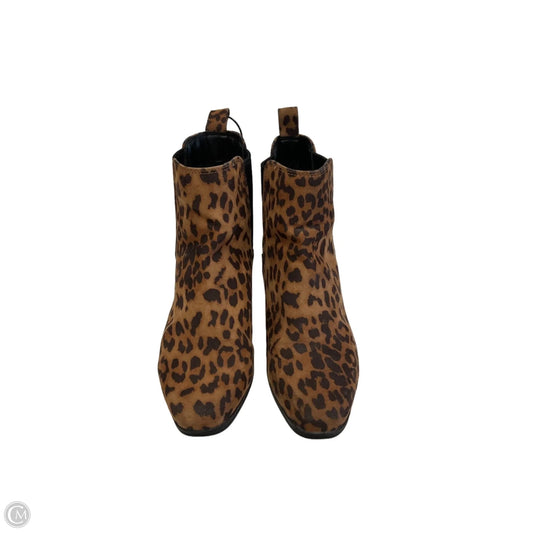 Boots Ankle Heels By A New Day In Animal Print, Size: 6.5