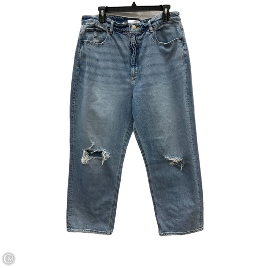Jeans Straight By Loft In Blue Denim, Size: 12