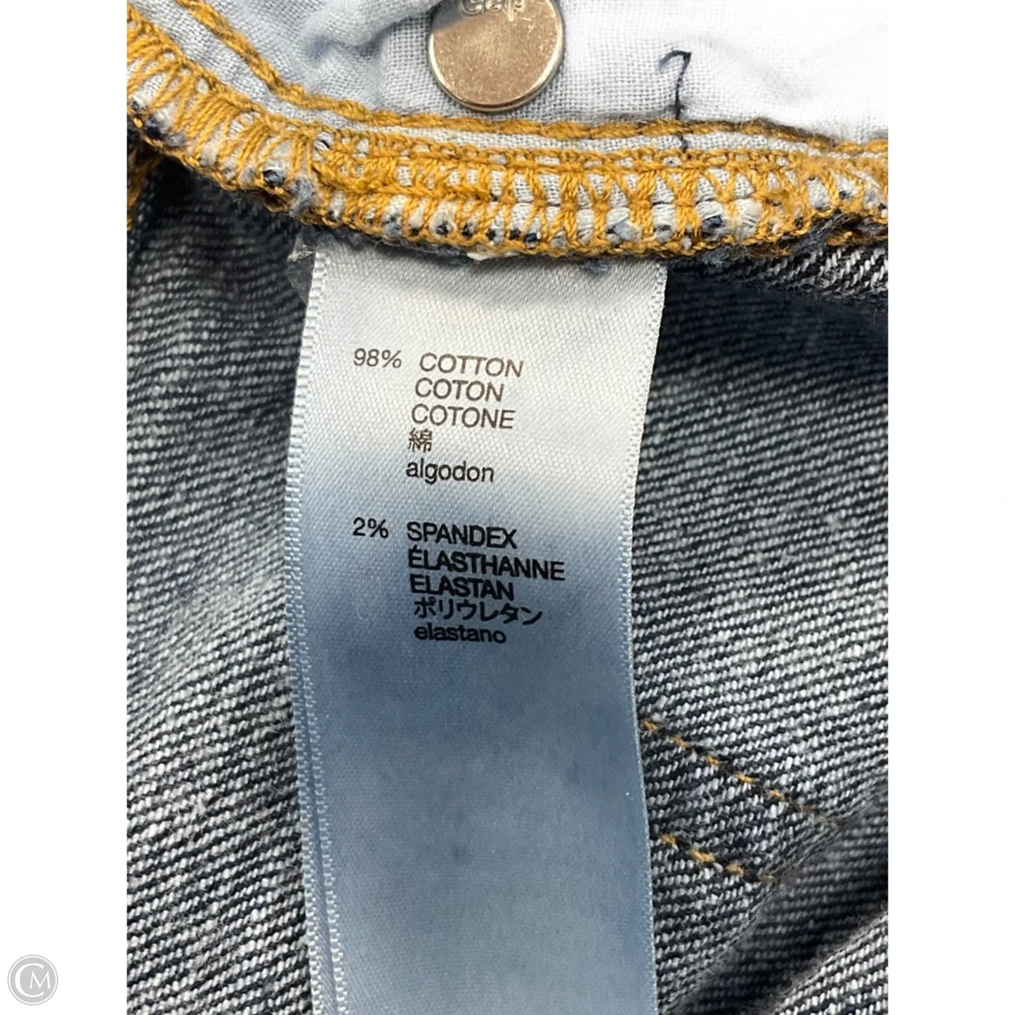 Jeans Skinny By Gap In Blue Denim, Size: 16