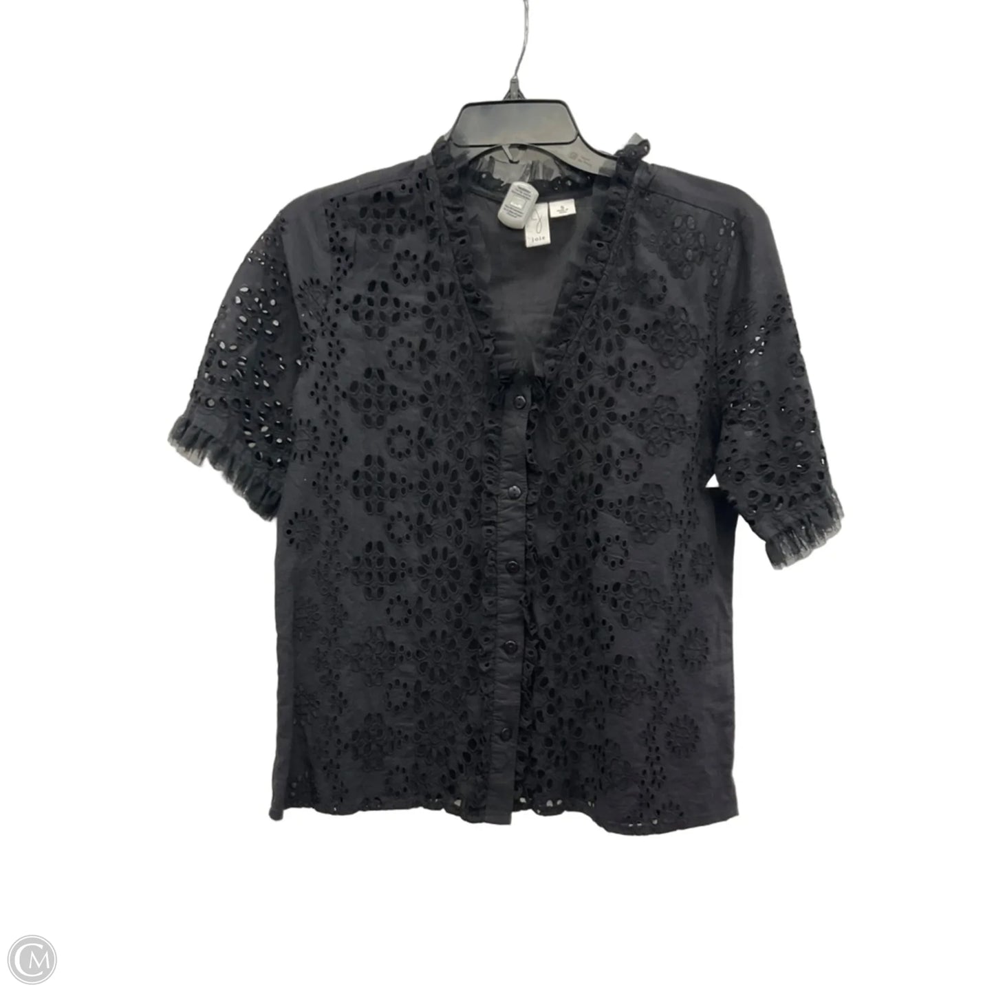 Top Short Sleeve By Joie In Black, Size: S