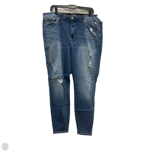 Jeans Skinny By Torrid In Blue Denim, Size: 20