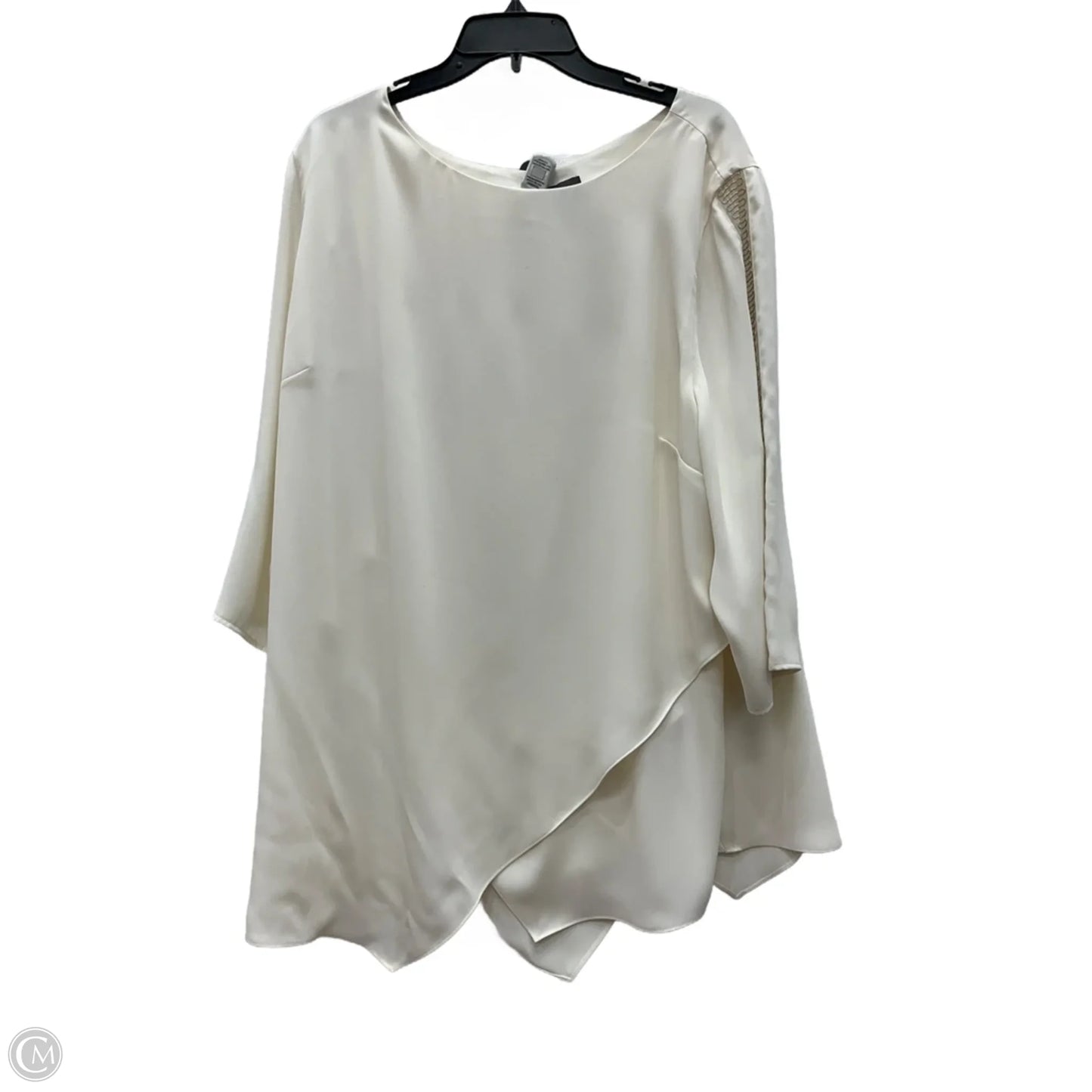 Top Long Sleeve By Chicos In Cream, Size: Xxl