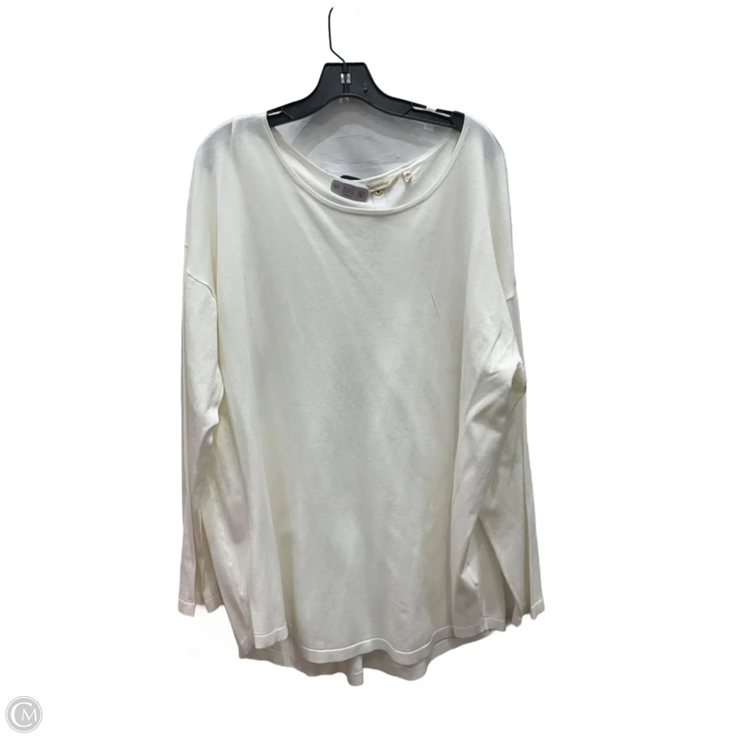 Top Long Sleeve By Soft Surroundings In White, Size: 2x