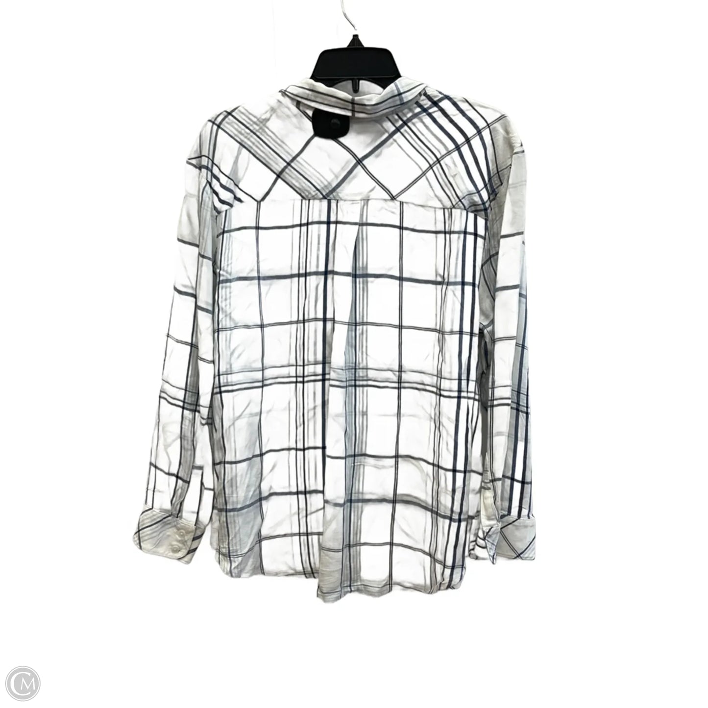 Blouse Long Sleeve By Chicos In Maroon, Size: Xl