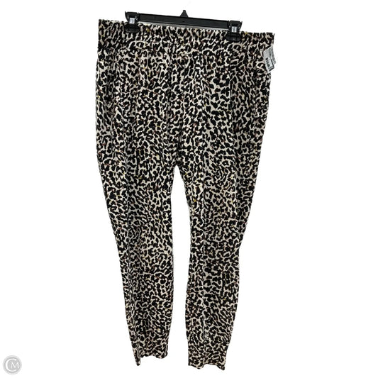 Pants Joggers By Cabi In Animal Print, Size: L