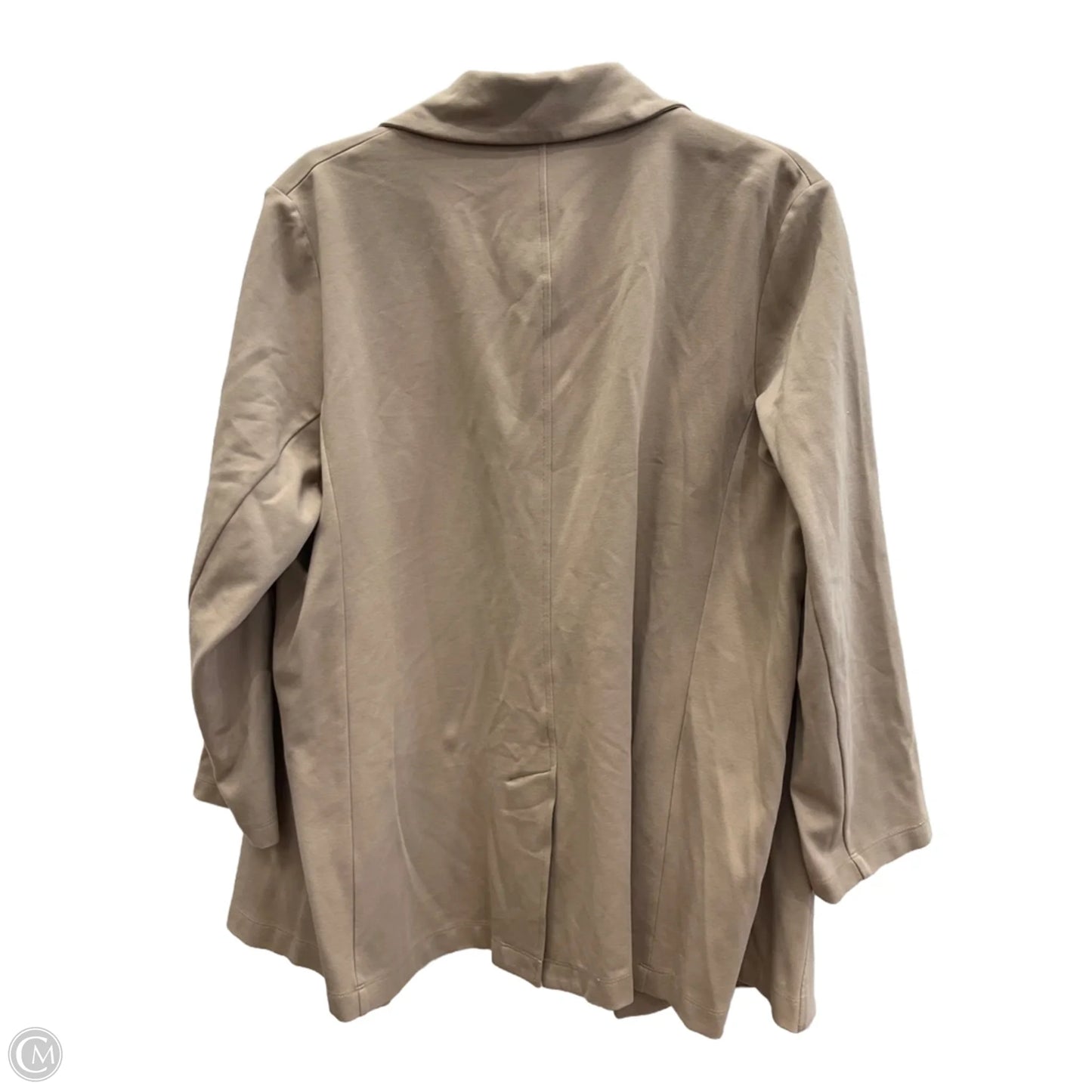 Blazer By Eileen Fisher In Beige, Size: 2x