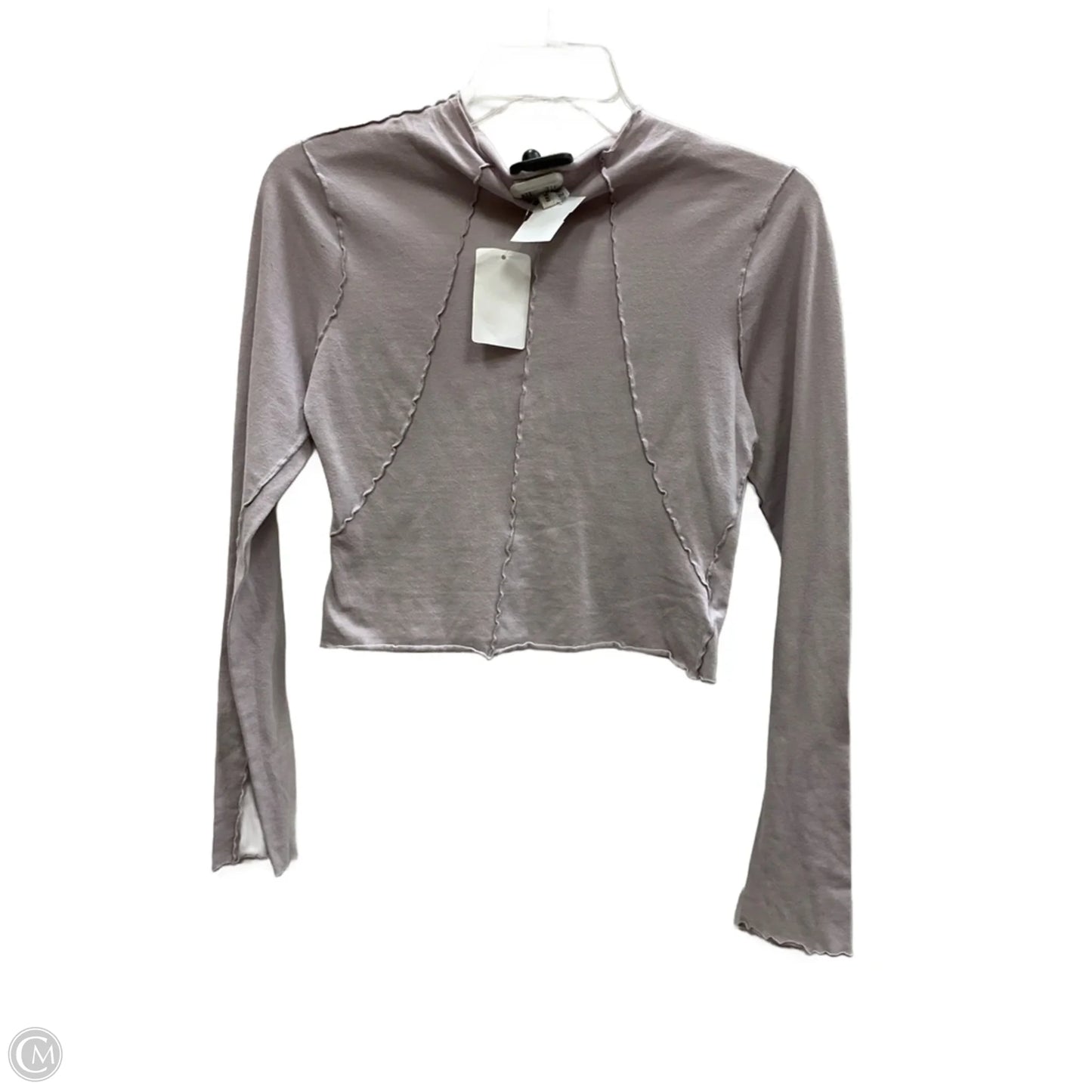 Top Long Sleeve Basic By Good American In Purple, Size: Xs