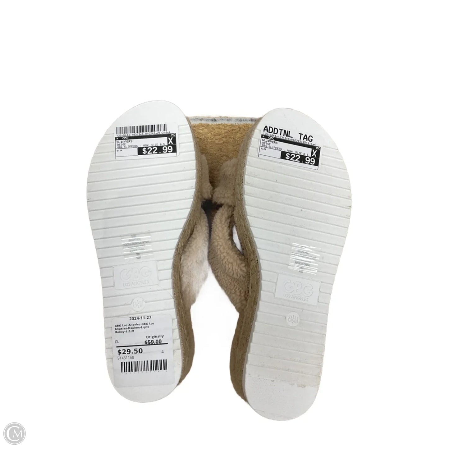 Slippers By Cmc In Beige