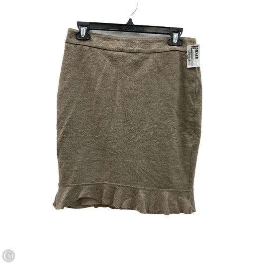 Skirt Mini & Short By Ann Taylor In Taupe, Size: 4
