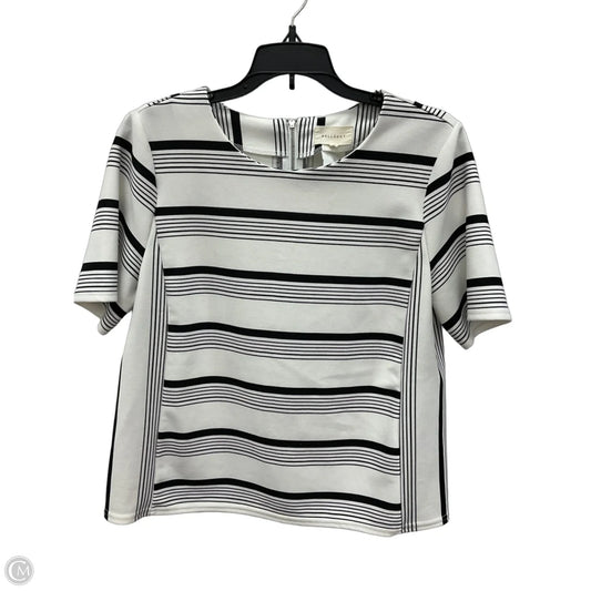 Top Short Sleeve By Melloday In Striped Pattern, Size: M