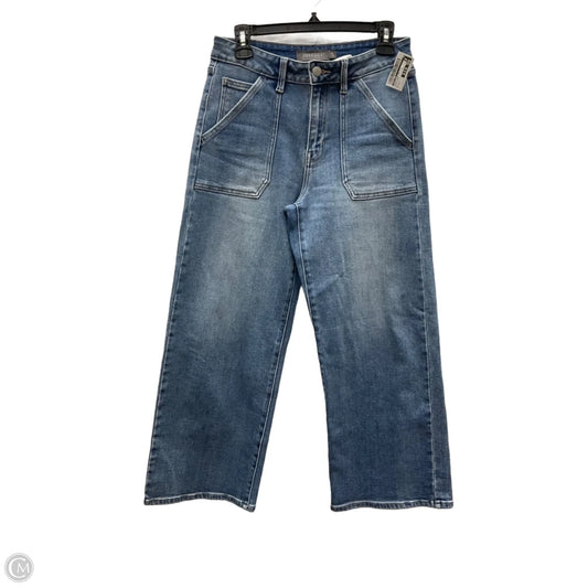 Jeans Wide Leg By Just Usa In Blue Denim, Size: 4