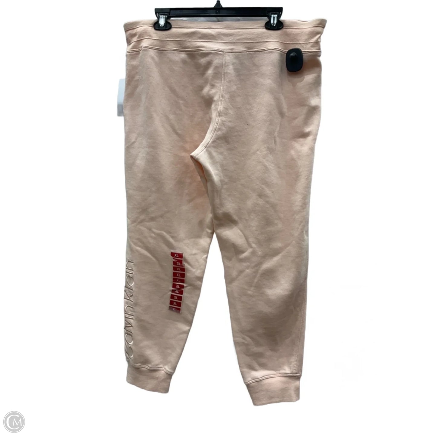 Athletic Pants By Calvin Klein Performance In Peach, Size: Xl