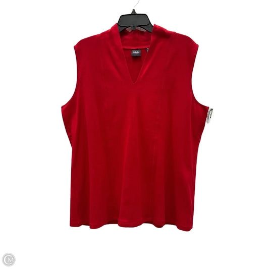 Vest Other By Rafaella In Red, Size: 2x