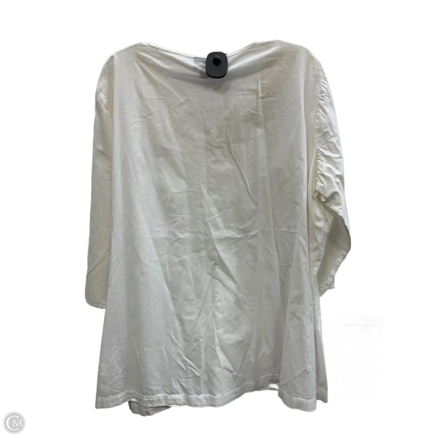 Top 3/4 Sleeve By J. Jill In White, Size: 2x