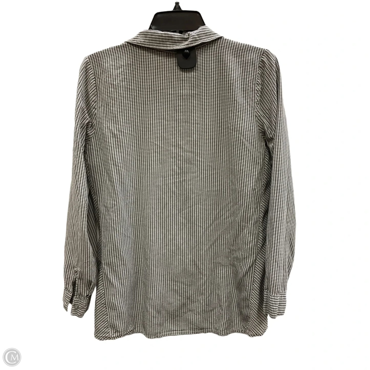 Blouse Long Sleeve By J. Jill In Checkered Pattern, Size: S