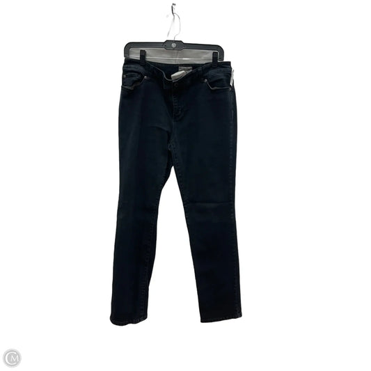 Jeans Skinny By Chicos In Black Denim, Size: Xl