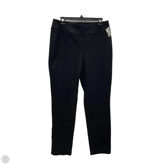 Jeans Skinny By Chicos In Black Denim, Size: M