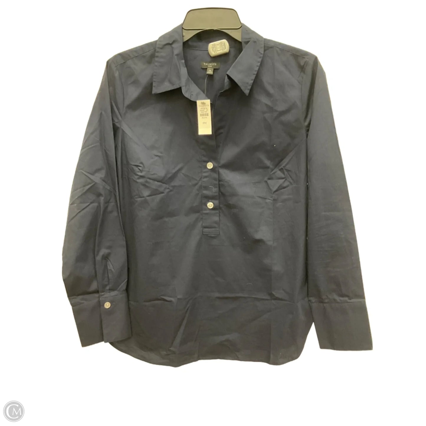 Blouse Long Sleeve By Talbots In Blue, Size: M