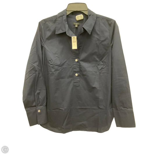 Blouse Long Sleeve By Talbots In Blue, Size: M