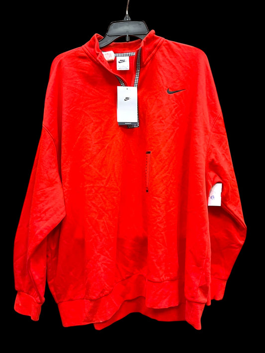 Sweatshirt Hoodie By Nike In Orange, Size: Xl