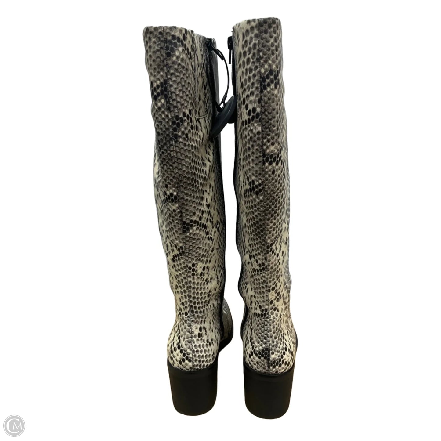 Boots Knee Flats By Crown Vintage In Animal Print, Size: 9