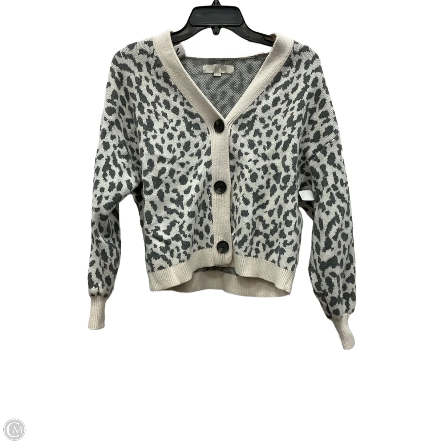 Cardigan By Loft In Animal Print, Size: S