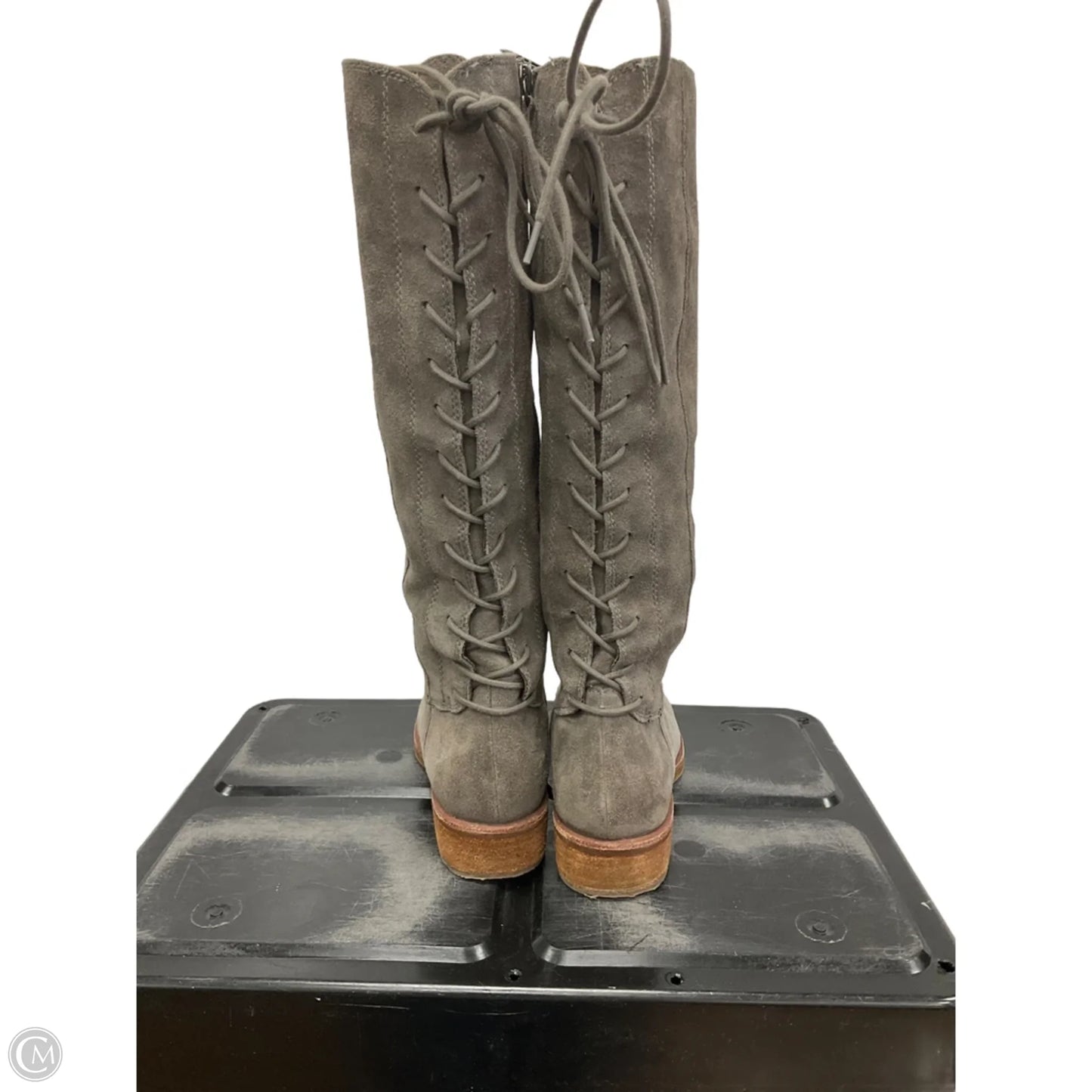 Boots Knee Flats By Sofft In Taupe, Size: 7