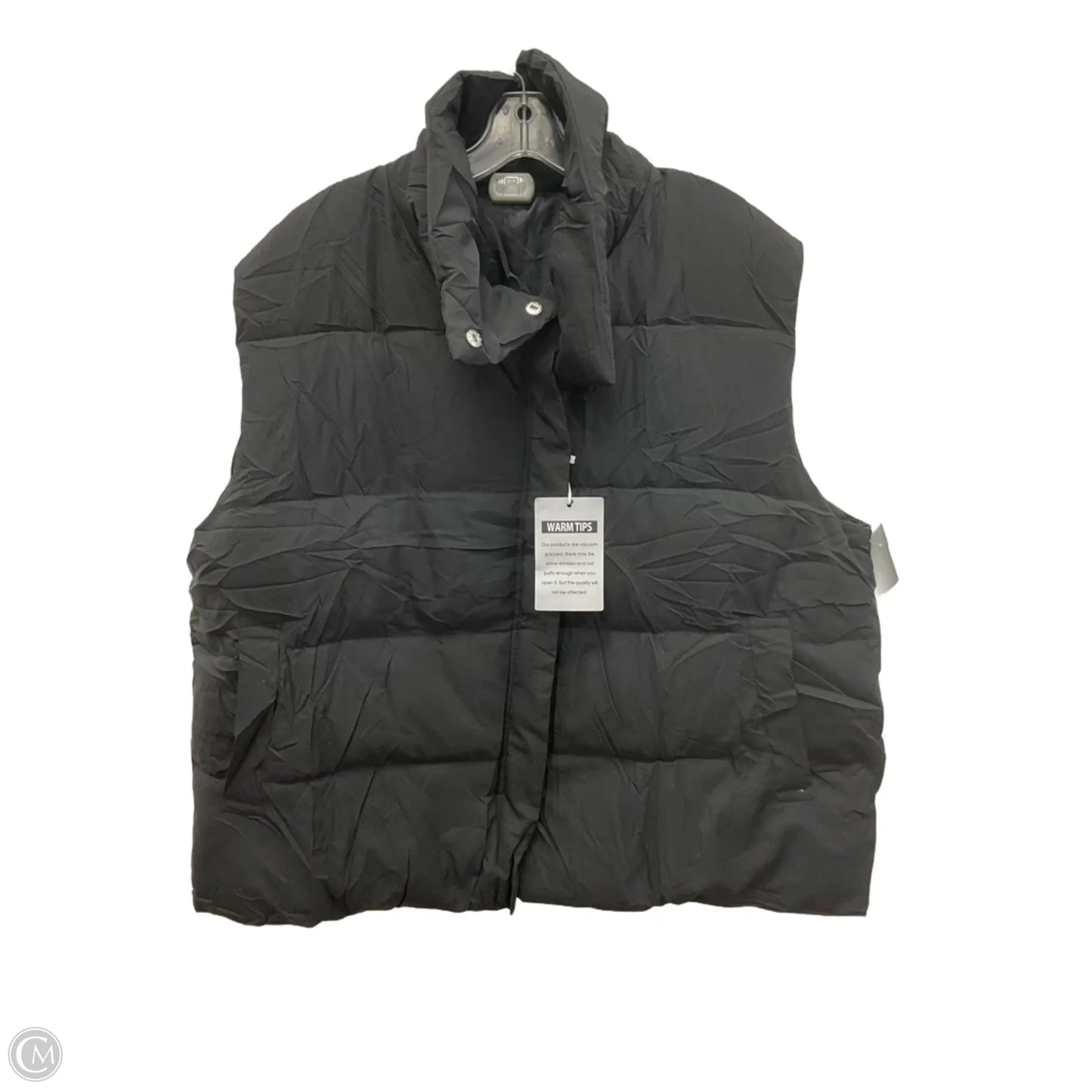 Vest Puffer & Quilted By Clothes Mentor In Black, Size: 2x