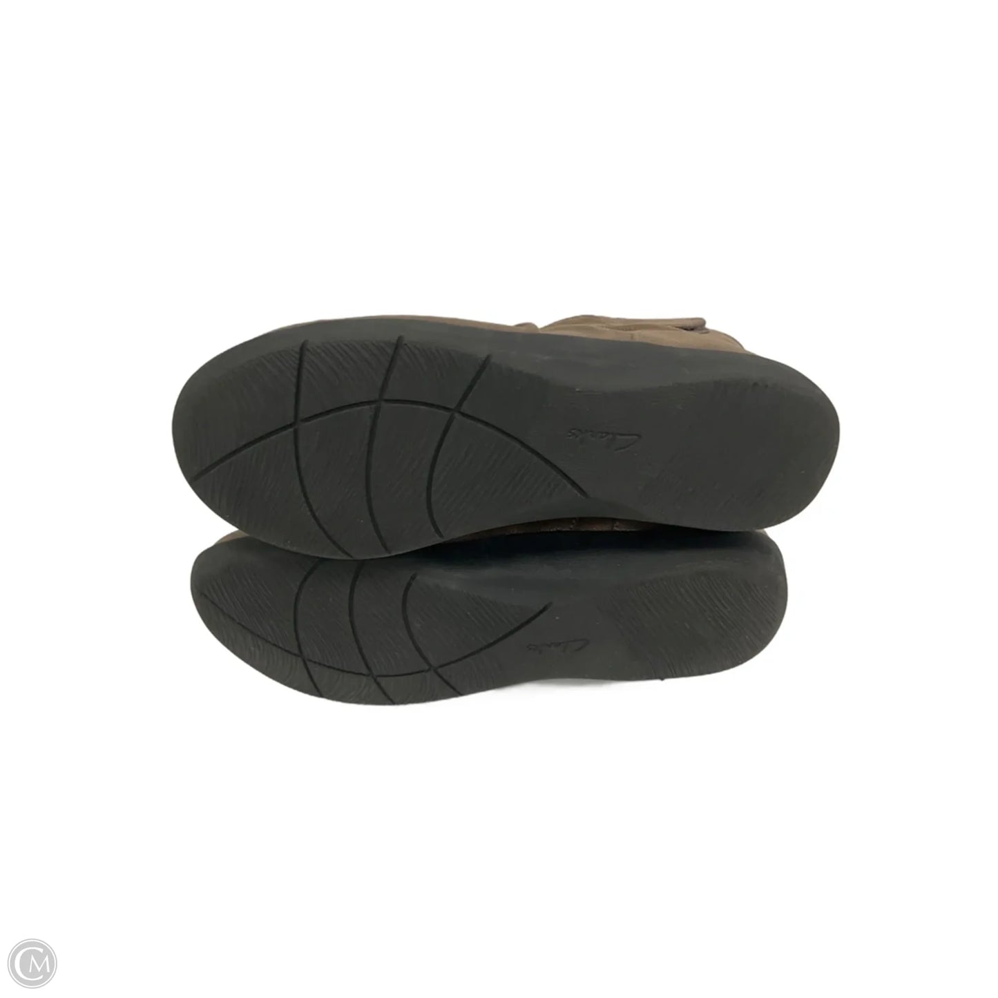 Boots Ankle Flats By Clarks In Brown, Size: 7.5