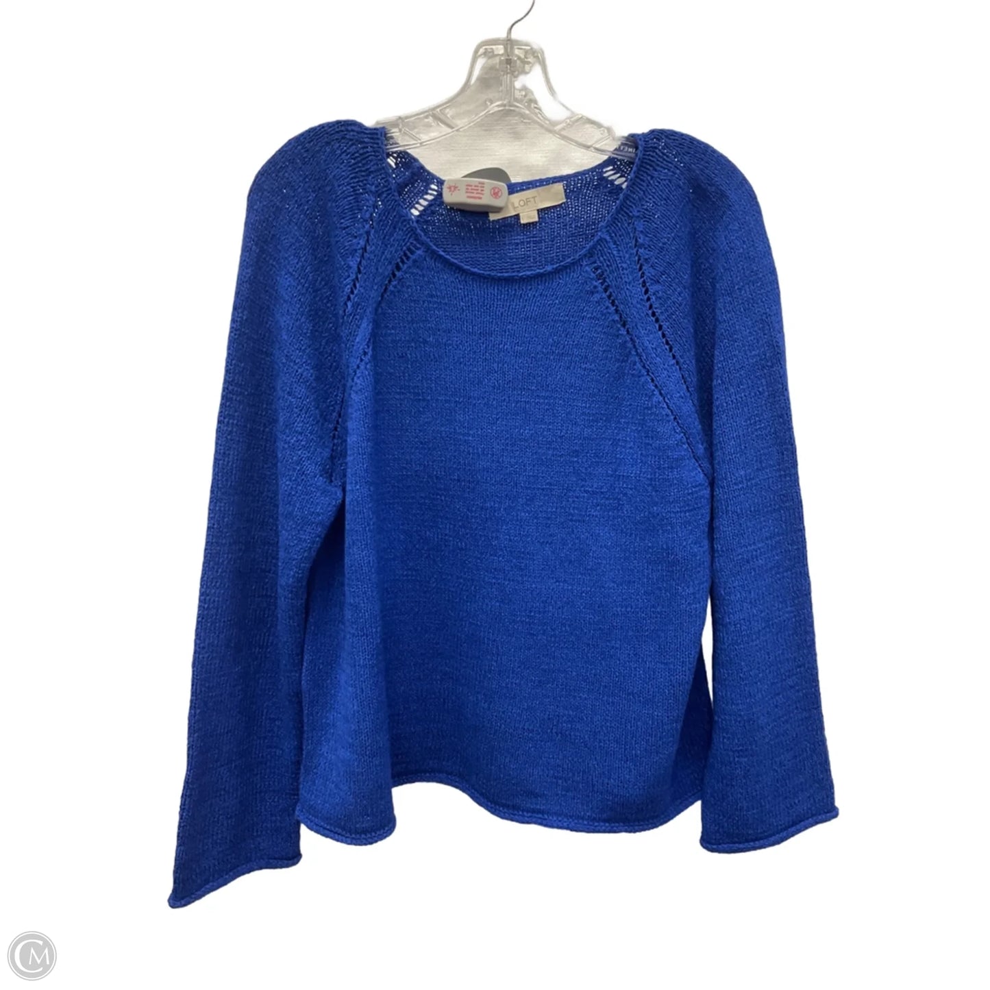 Sweater By Loft In Blue, Size: L