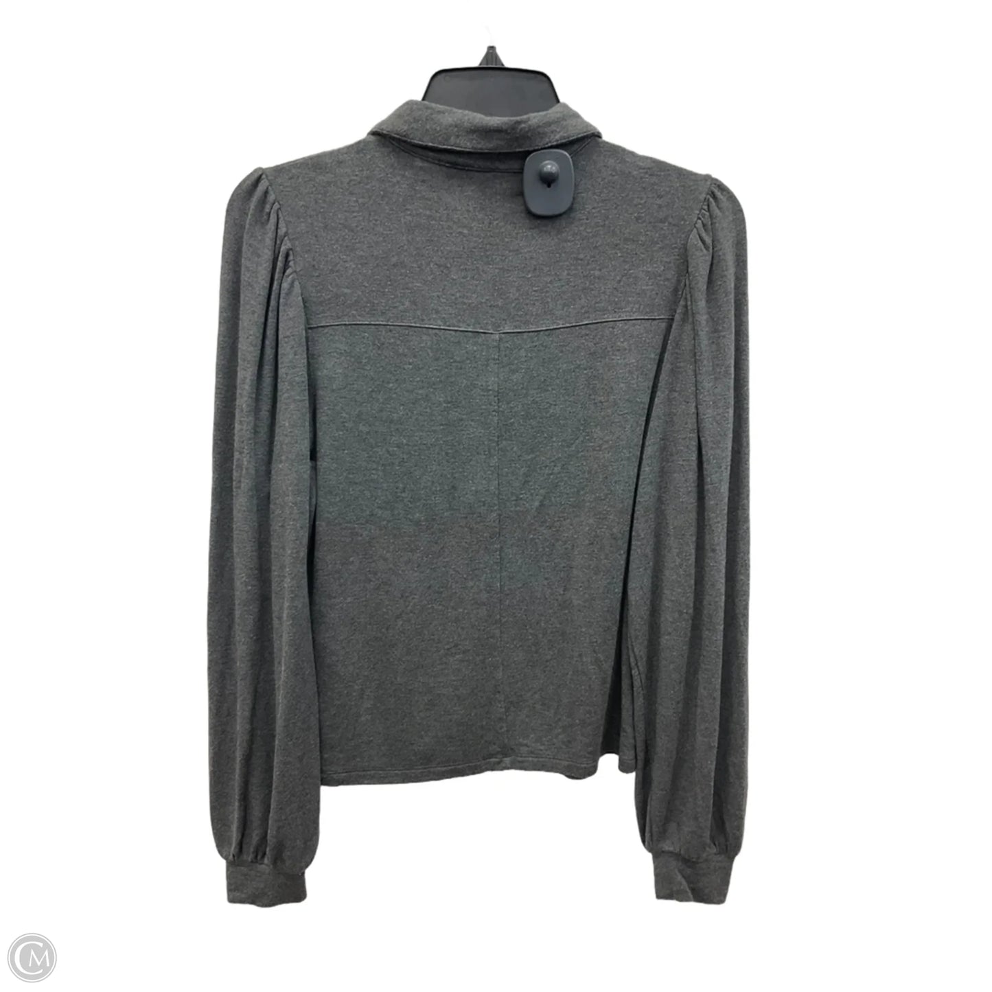 Blouse Long Sleeve By White House Black Market In Grey, Size: Xs