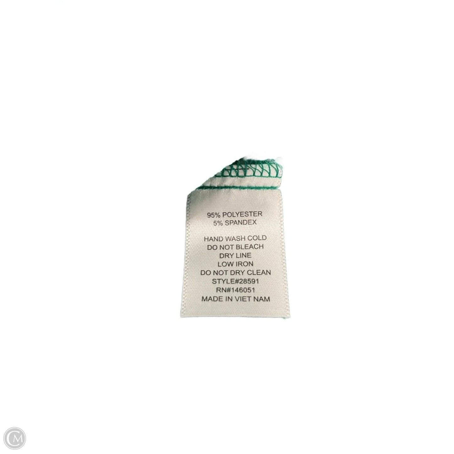 Top Sleeveless By Monteau In Green, Size: M