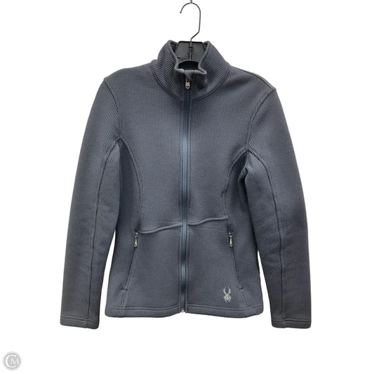 Athletic Jacket By Spyder In Grey, Size: M